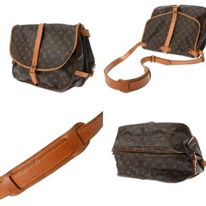 Louis Vuitton Brown Saumur Bag Monogram Canvas Shoulder